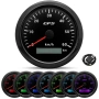 Километраж GPS Speedometer 85mm 0-60 km/h – GPS километраж с 7-цветна LED подсветка и одометър, IP67, снимка 1