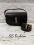 Ysl дамска чанта, черна, бежова и бялА, снимка 1
