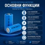Акумулаторна литиевойонна батерия 16340 123A 3.7V 1200mAh презареждаща се за фенри прожектори лазери, снимка 2