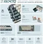 RK Royal Kludge M70 Безжична Механична Клавиатура с Макро Клавиши, снимка 2