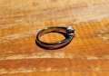 18к Пръстен бяло злато 2g с 0.18ct диамант VS1, снимка 2