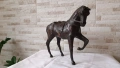 Стара фигура на кон - естествена кожа - 30/32см, снимка 3