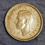 Стара Сребърна монета от Великобритания 6 Пенса 1943 година. , снимка 1