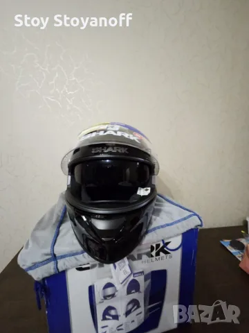 Мото каска Shark Ridill – Черна – Нова – размер М, снимка 3 - Аксесоари и консумативи - 55484601
