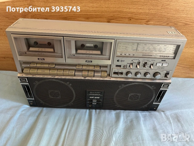 SHARP GF 515 boombox , снимка 4 - Радиокасетофони, транзистори - 55068719