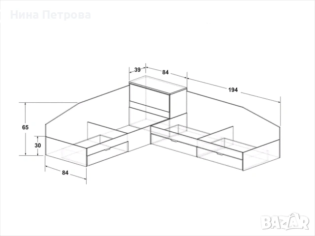 Ъглови легла Нови, снимка 4 - Спални и легла - 54053163