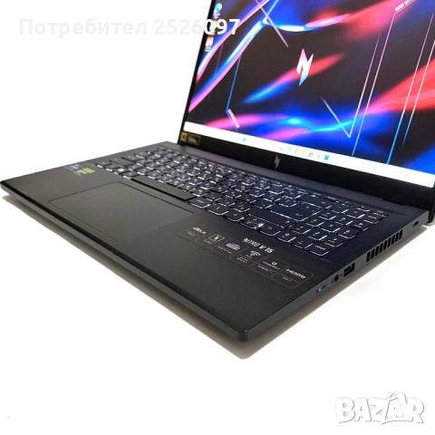 ACER Nitro V15/165Hz IPS/i9-13900H 24MB/RTX 4060 8GB/16GB DDR5/1TB/Гаранция, снимка 5 - Лаптопи за игри - 54214586