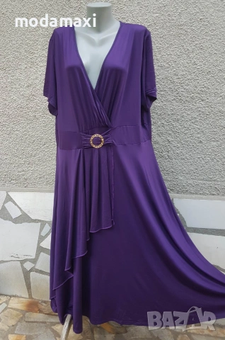 4XL  Нова дълга  официална рокля Rose Gal , снимка 3 - Рокли - 54982305