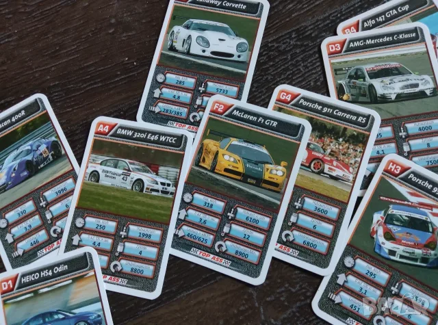 Колекционерски карти TOP ASS - Motorsport, снимка 4 - Карти за игра - 55660356