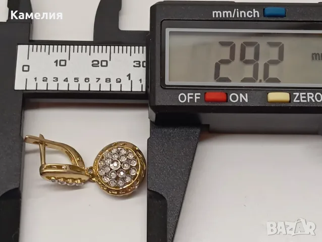 Златни обеци с брилианти , снимка 7 - Обеци - 55595270