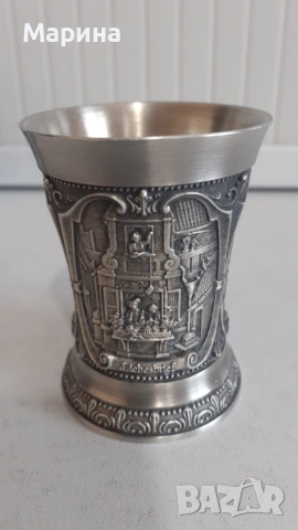 Немски чаши за ракия от калай Antik*Vintage #155, снимка 4 - Антикварни и старинни предмети - 54660795