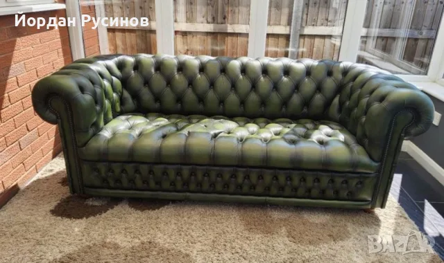 Кожен оригинален диван честърфийлд chesterfield 
