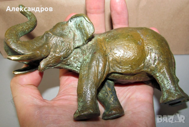 1290гр. авторски слон бронз, снимка 7 - Други ценни предмети - 55154231