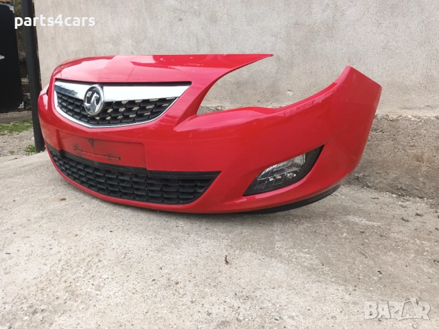 предна броня с маска решетка и халогени за опел астра ж 09 - 13 OPEL ASTRA J, снимка 3 - Части - 53587711
