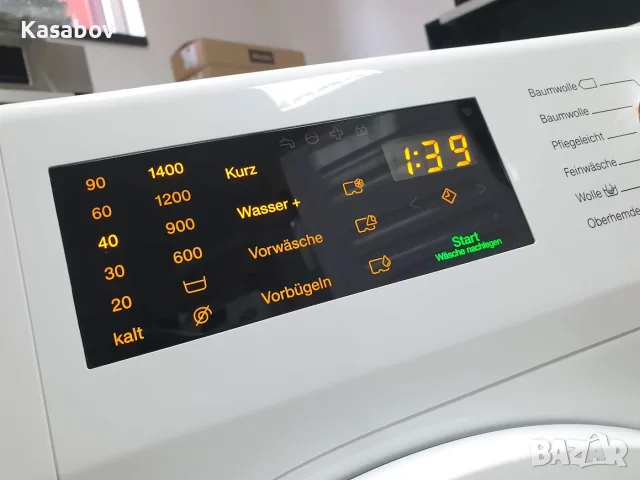 Miele W1 Series Black & White Пералня Миеле 12м Гаранция, снимка 2 - Перални - 55591943