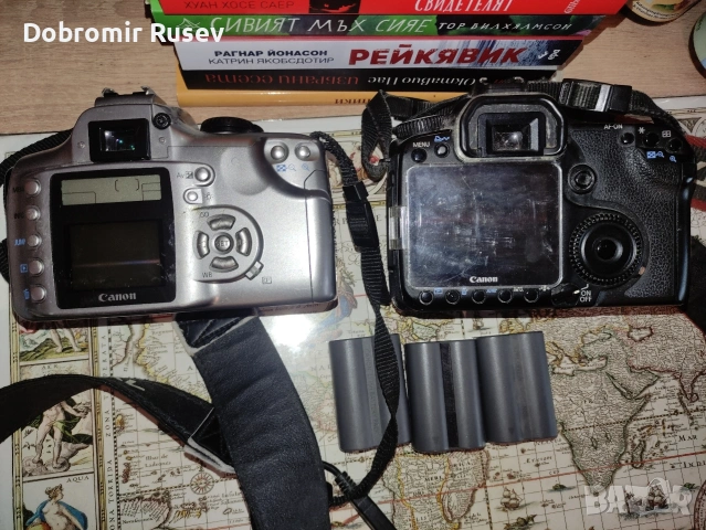 Две тела на Canon (300D + 40D) + 3 батерии, снимка 2 - Фотоапарати - 54334091