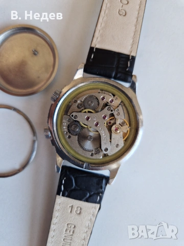 POLJOT Alarm; Полет звънец, кал 2612.1, СССР, черен ЦБ!, снимка 8 - Мъжки - 54308814