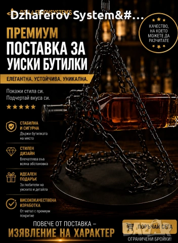 Левитиращи настолни и висящи стойки за бутилки, снимка 5 - Други - 54838185