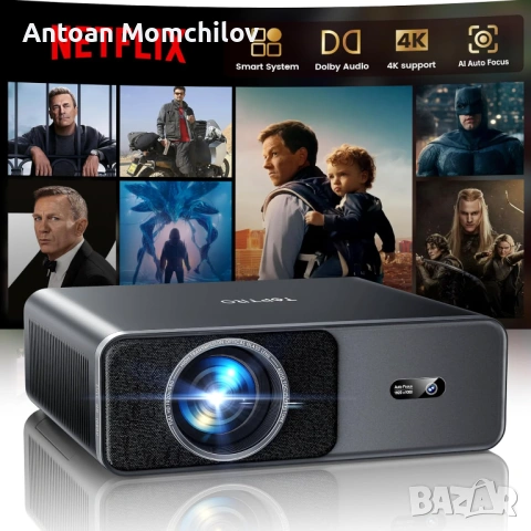 Проектор TOPTRO A1 Smart 4K WiFi 6 Netflix