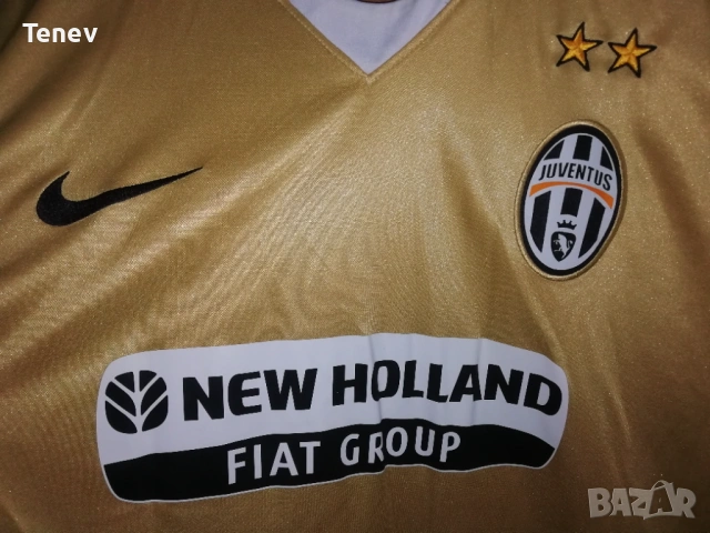 Juventus Nedved Nike 2008/2009 оригинална тениска фланелка екип Ювентус Недвед екип златист XL, снимка 4 - Тениски - 38049602