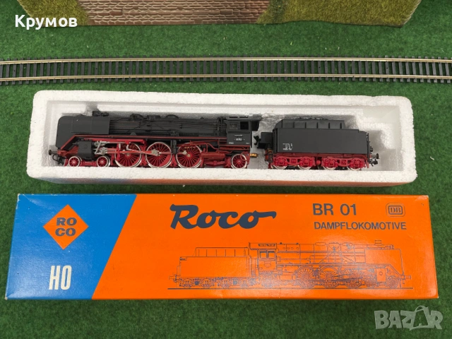 Локомотив парен Роко BR01 HO 1:87 влак ЖП модел кутия