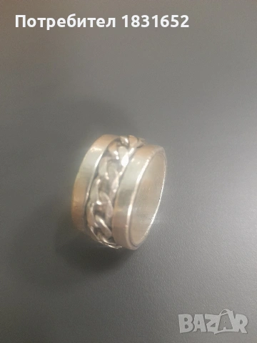 Мъжки сребърен пръстен, снимка 5 - Пръстени - 54240340