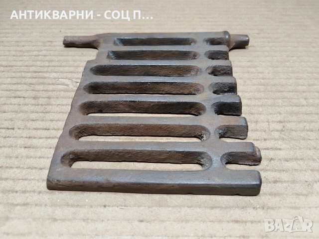 Стара Чугунена Скара За Стара Печка. / НОМЕР 1771., снимка 4 - Антикварни и старинни предмети - 54001912