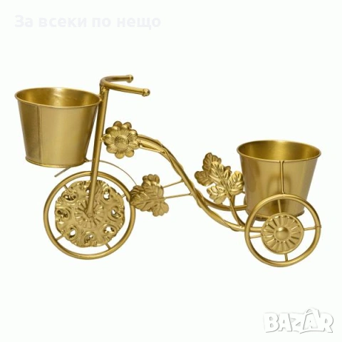 Метален цветарник Велосипед Код P2149, снимка 3 - Декорация за дома - 54162247