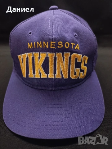 Винтидж шапка Minnesota Vikings x Starter, снимка 2 - Шапки - 55032877