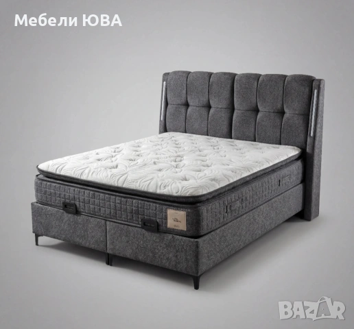 Турски тапицирани легла с матрак, снимка 3 - Спални и легла - 54945685