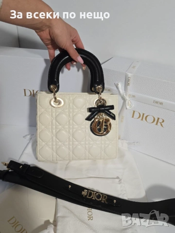Lady Dior Дамска Бяла Чанта Код Brand Luxury Fashion2