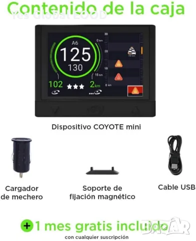 Coyote Mini GPS устройство за пътни предупреждения, снимка 6 - Аксесоари и консумативи - 55658555