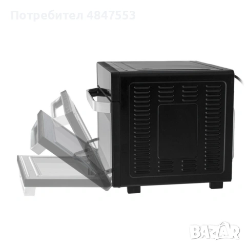 Многофункционален фритюрник с горещ въздух 30L - Мощна 2200W фурна с конвекция, 24 програми, снимка 3 - Фритюрници - 54802340
