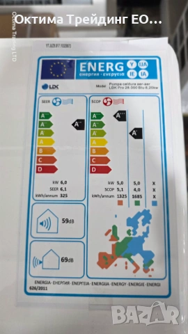 климатик LDK PRO 18 100 BTU, Мощност 5,3 kW, Клас A++, Инверторен, Самопочистващ се, Sleep, Eco, Тай, снимка 9 - Климатици - 54725434