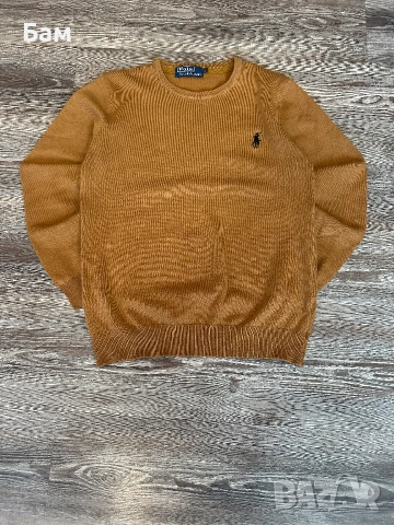Оригинален мъжки пуловер Polo Ralph Lauren Merino Wool Pull размер М, снимка 2 - Пуловери - 55048612