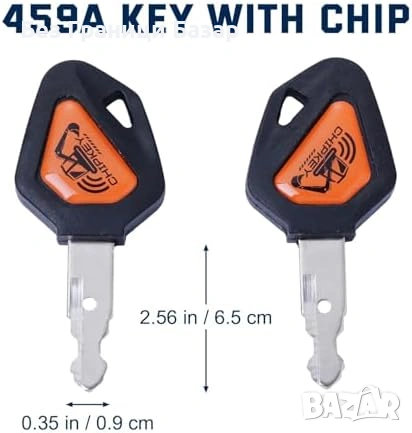 Нов Програмируем ключ Kubota 459A RC411-53933 RC461-53930 за мини багер, снимка 2 - Друга електроника - 55151425