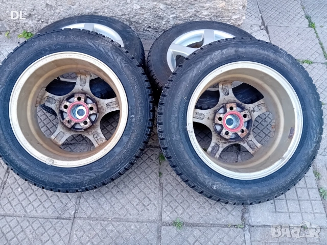 14 5х100 14 5x100 със зимни гуми с шипове 175 65 14, снимка 6 - Гуми и джанти - 50574714