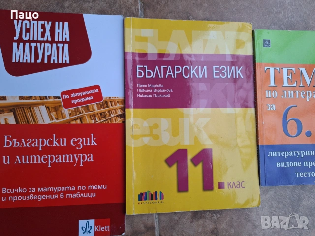български език /теми по литература/  български език и литература успех на матурата, снимка 5 - Учебници, учебни тетрадки - 54394280