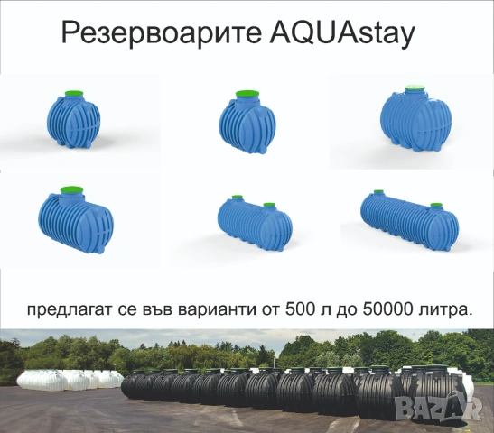 Резервоар за вода за подземен монтаж AQUAstay 2000, снимка 2 - ВИК - 54357245