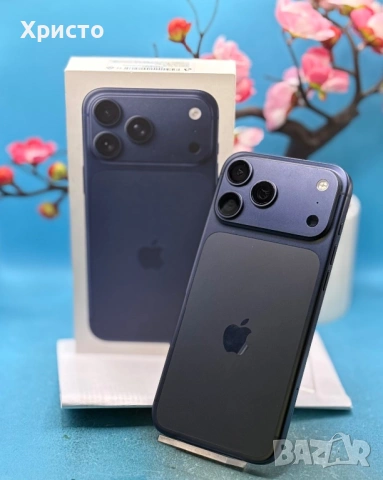 ГАРАНЦИОНЕН!!! Apple iPhone 17 Pro Max, 256GB, 5G, Deep Blue + подарък оригинален адаптер Apple, снимка 6 - Apple iPhone - 54112871