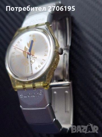 Часовник Swatch Atlanta 1996, снимка 3 - Мъжки - 54544090