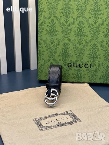 колан от естествена кожа в кутия Gucci 3см