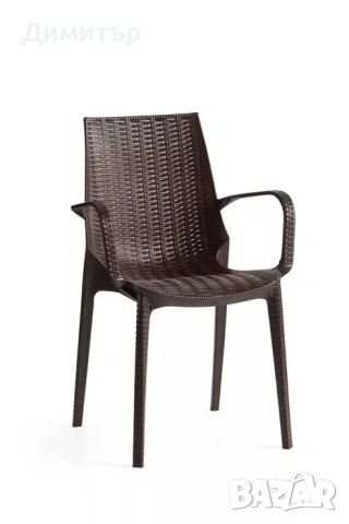 Комплект маса + 6 стола или 4 стола ратан 3 цвята и размери маси мод.5, снимка 3 - Маси - 54235396