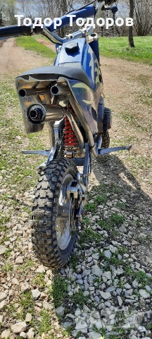 Мини мото КРОСОВ pocket детски мотор Dirt bike 49cc, снимка 6 - Мотоциклети и мототехника - 54040070