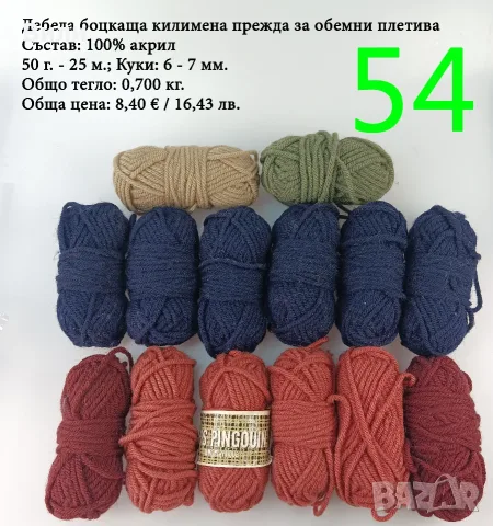 Евтини прежди в малки количества - нови и остатъци , снимка 10 - Други - 52042430