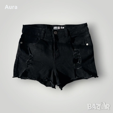 High waisted black shorts 