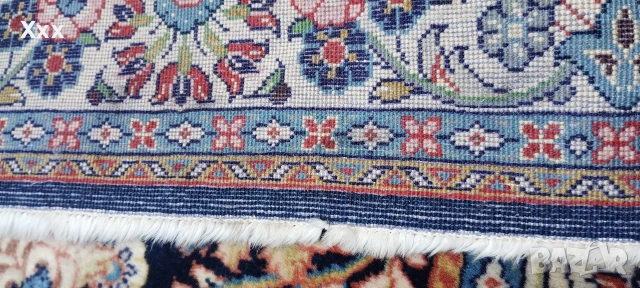 Ръчно тъкан вълнен персийски килим.Ирански.Антика за ценители., снимка 7 - Килими - 54099941