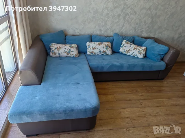 Употребяван ъглов диван, снимка 3 - Дивани и мека мебел - 55693256