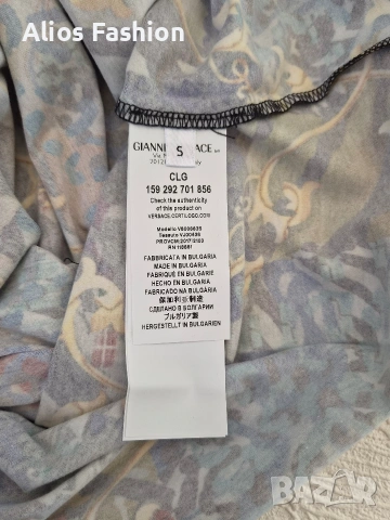 Versace дамска тениска – барок принт, снимка 4 - Тениски - 54718302