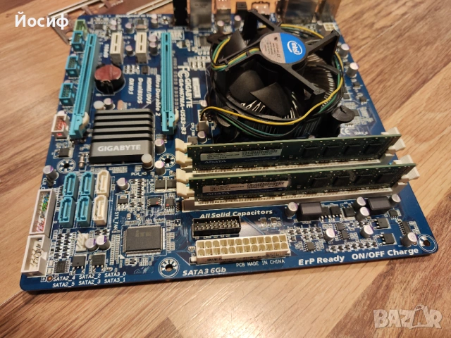Дънна платка Gygabyte GA-H67MA-USB3-B3, i3-2100 и рам, снимка 2 - Дънни платки - 54329245